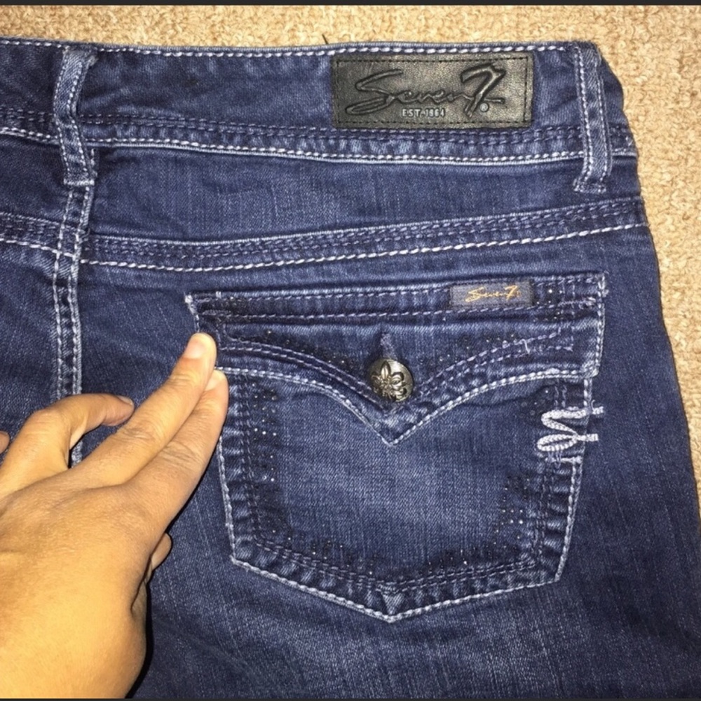 SEVEN Vintage jeans with rhinestone pocket detail - Picture 6 of 6